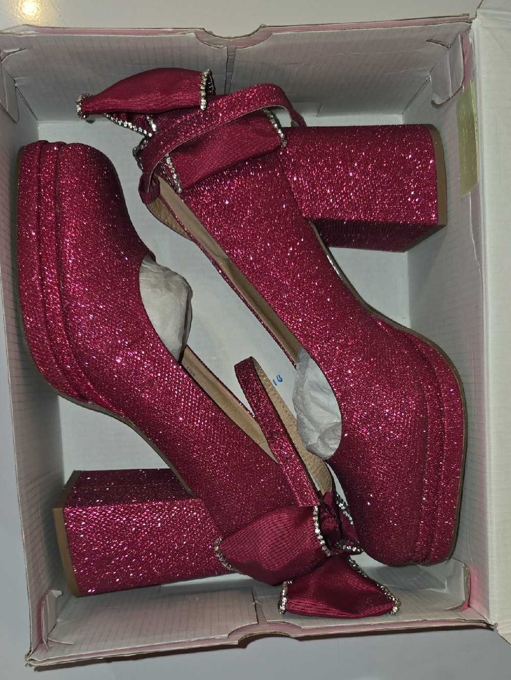 Betsey Johnson TORRID Pink Bow Back Heels Size 9.5 - Picture 2 of 10
